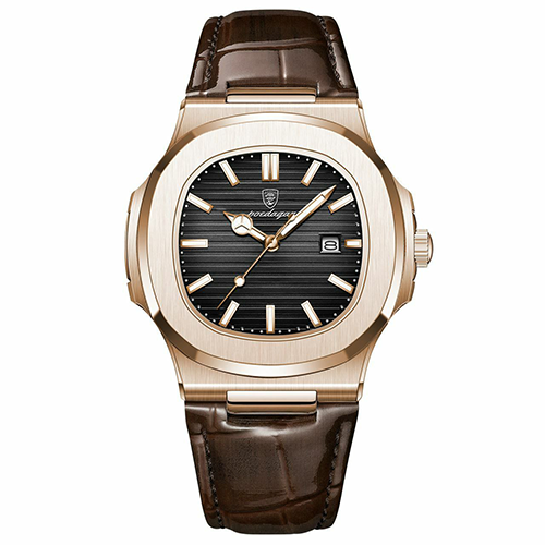 POEDAGAR 613 Men’s Luxury-Inspired Square Watch